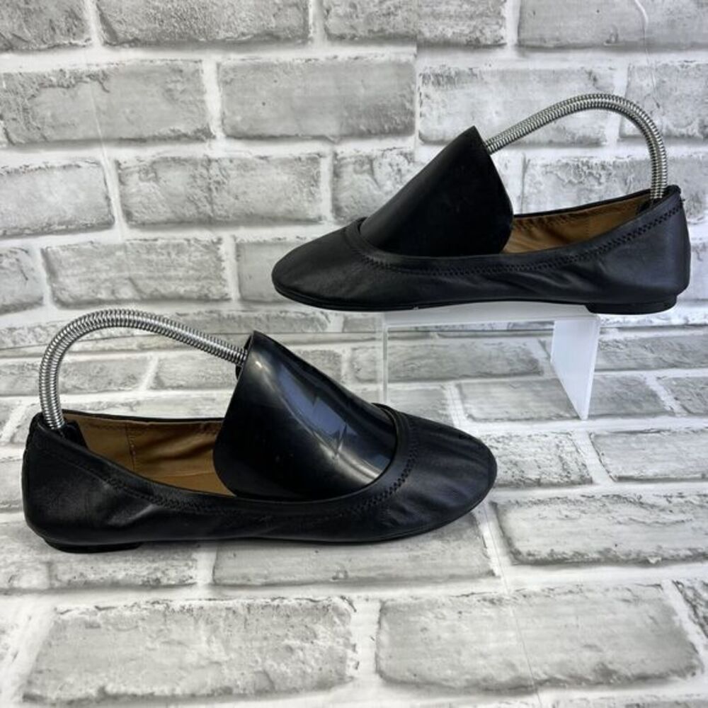 Lucky Brand Erin Women’s Size 7.5 Black Leather Comfort Ballet Loafer Flats